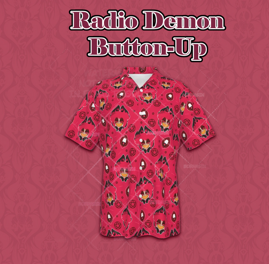 Radio Demon Alastor Button-Up Shirt