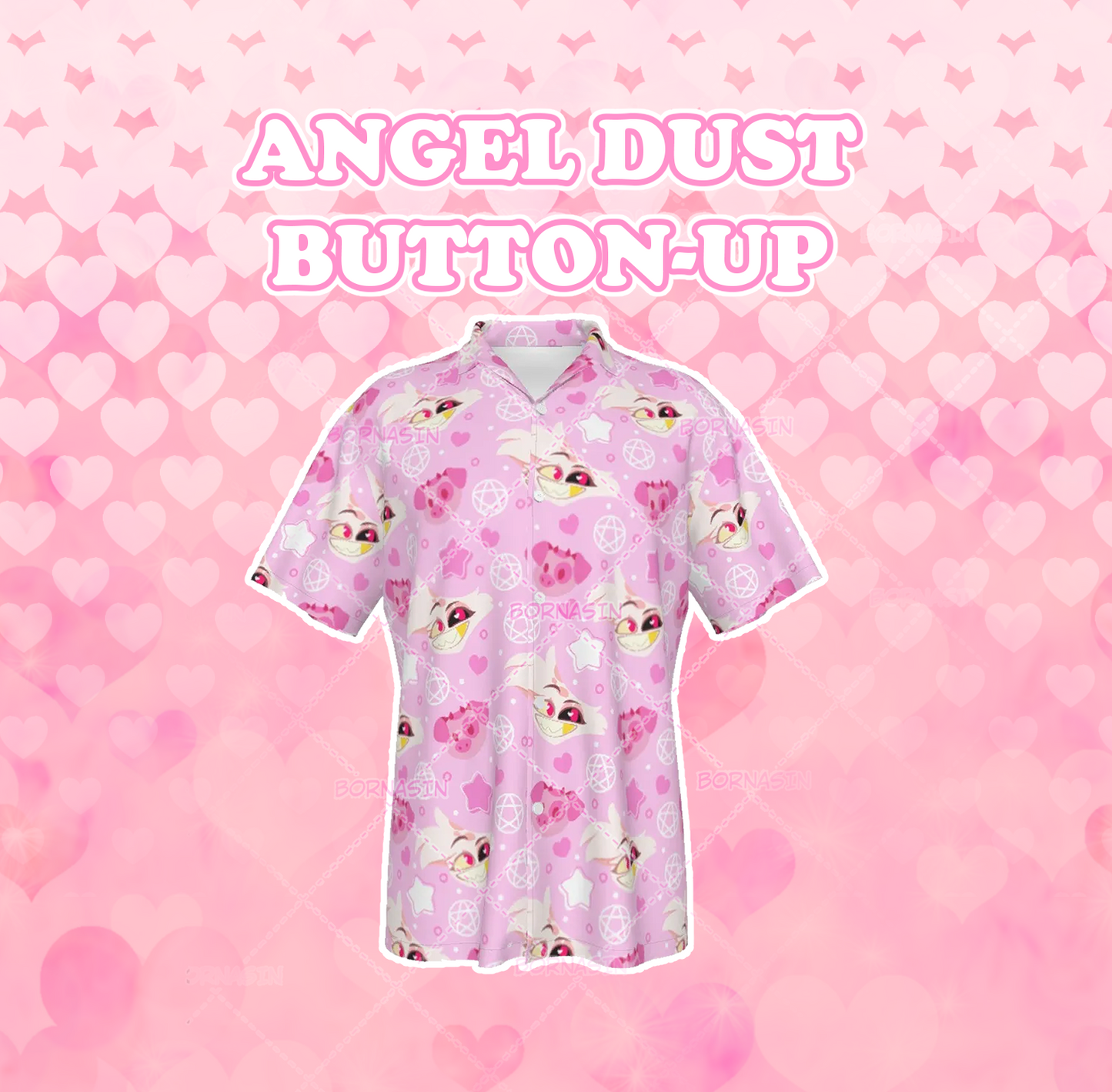 Spider And Pig Button-Up Shirt