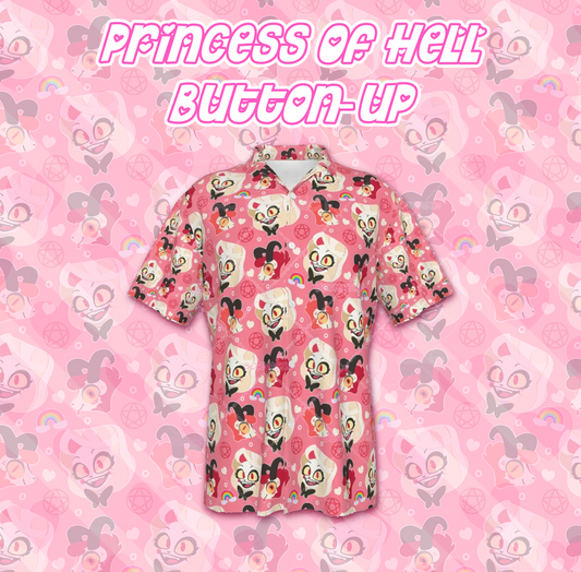 Princess of Hell Button-Up Shirt