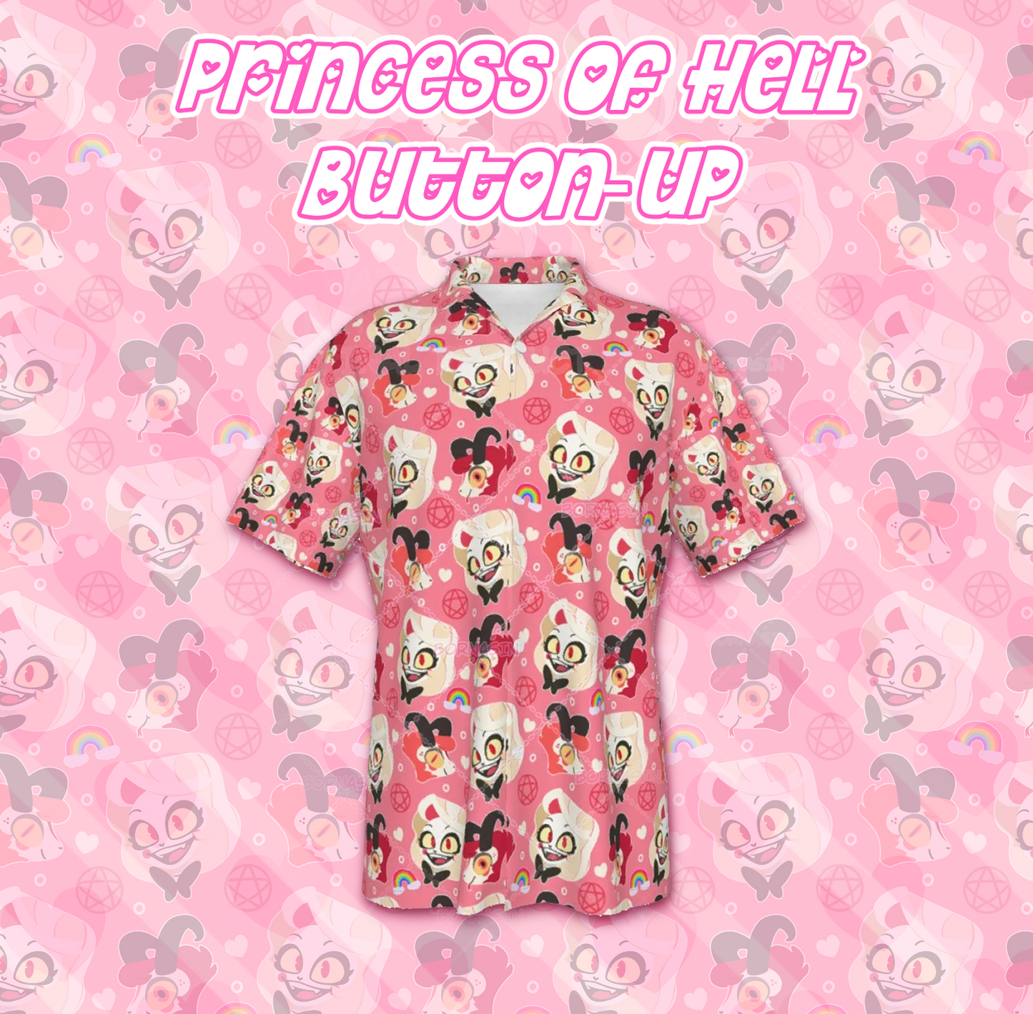 Princess Of Hell Button-Up Shirt
