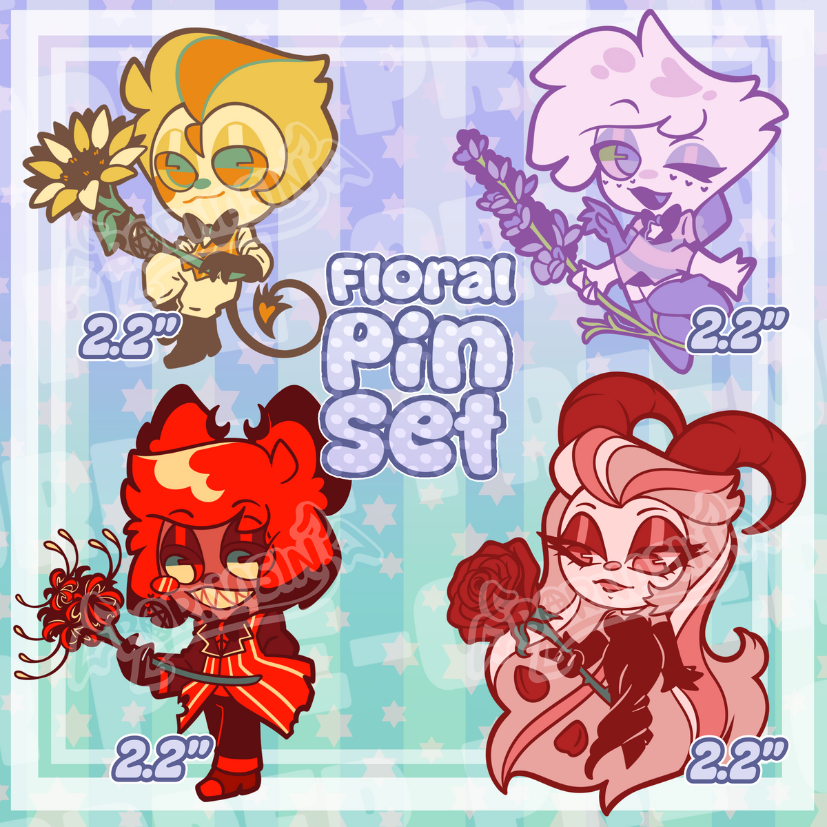 Floral Enamel Pin Set PRE-ORDER