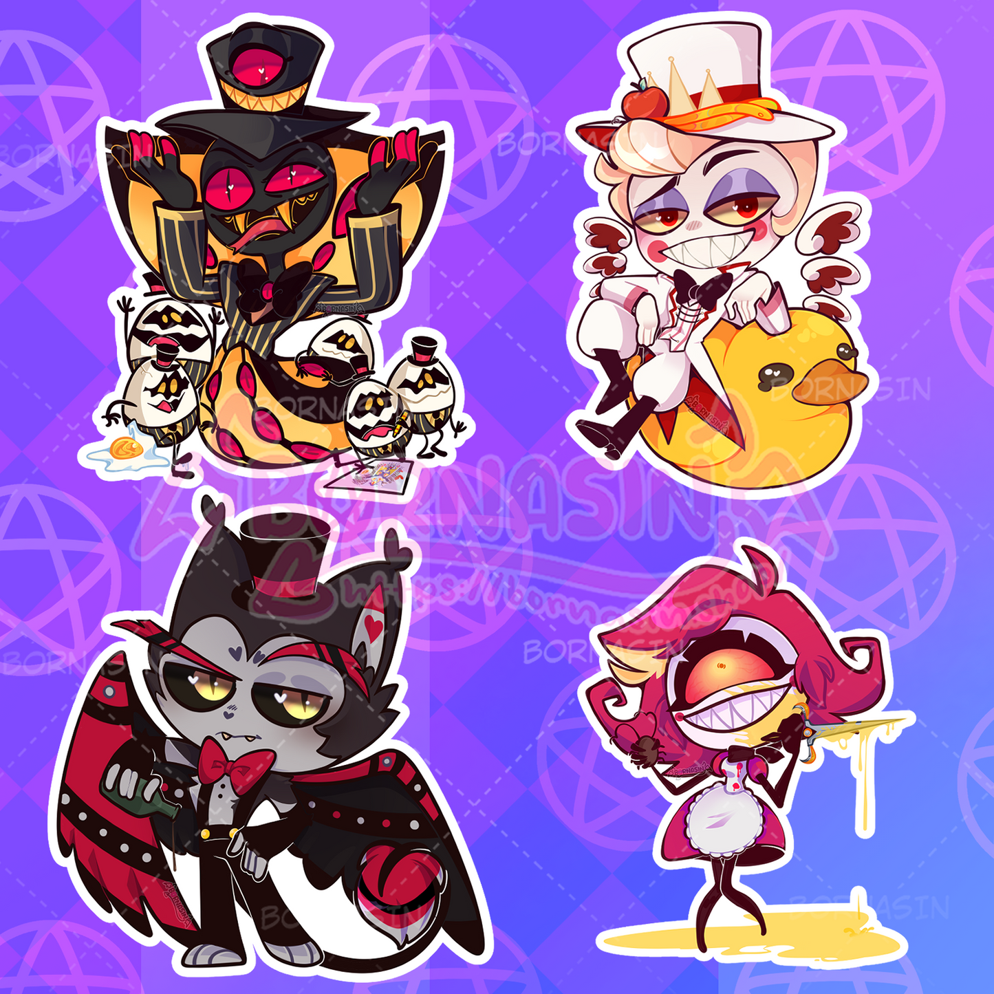 Demon Hotel 2 Holographic Sticker Pack