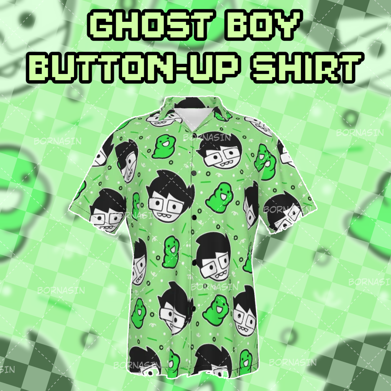 Ghost Boy Button-Up Shirt