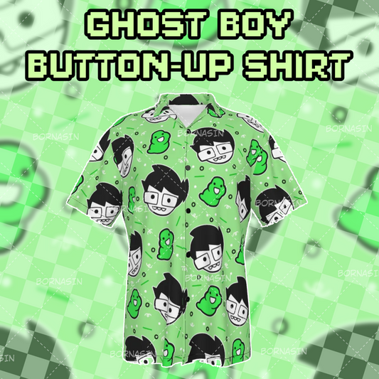 Ghost Boy Button-Up Shirt