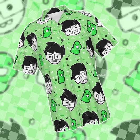 Ghost Boy Button-Up Shirt
