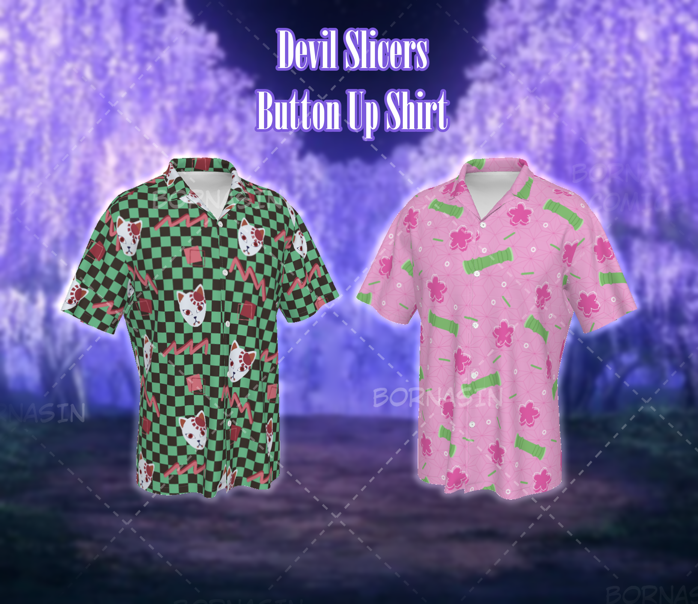 Pink devil button up 2024 shirt