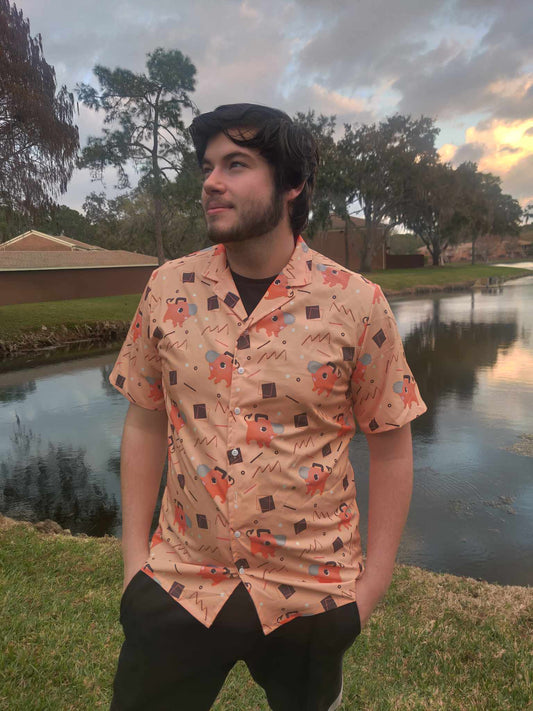 Sawblade Puppy Button Up Shirt