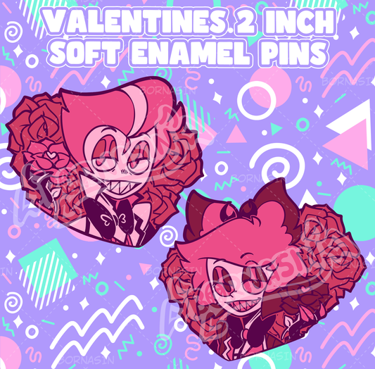 Valentines 2 Inch Soft Enamel Pin