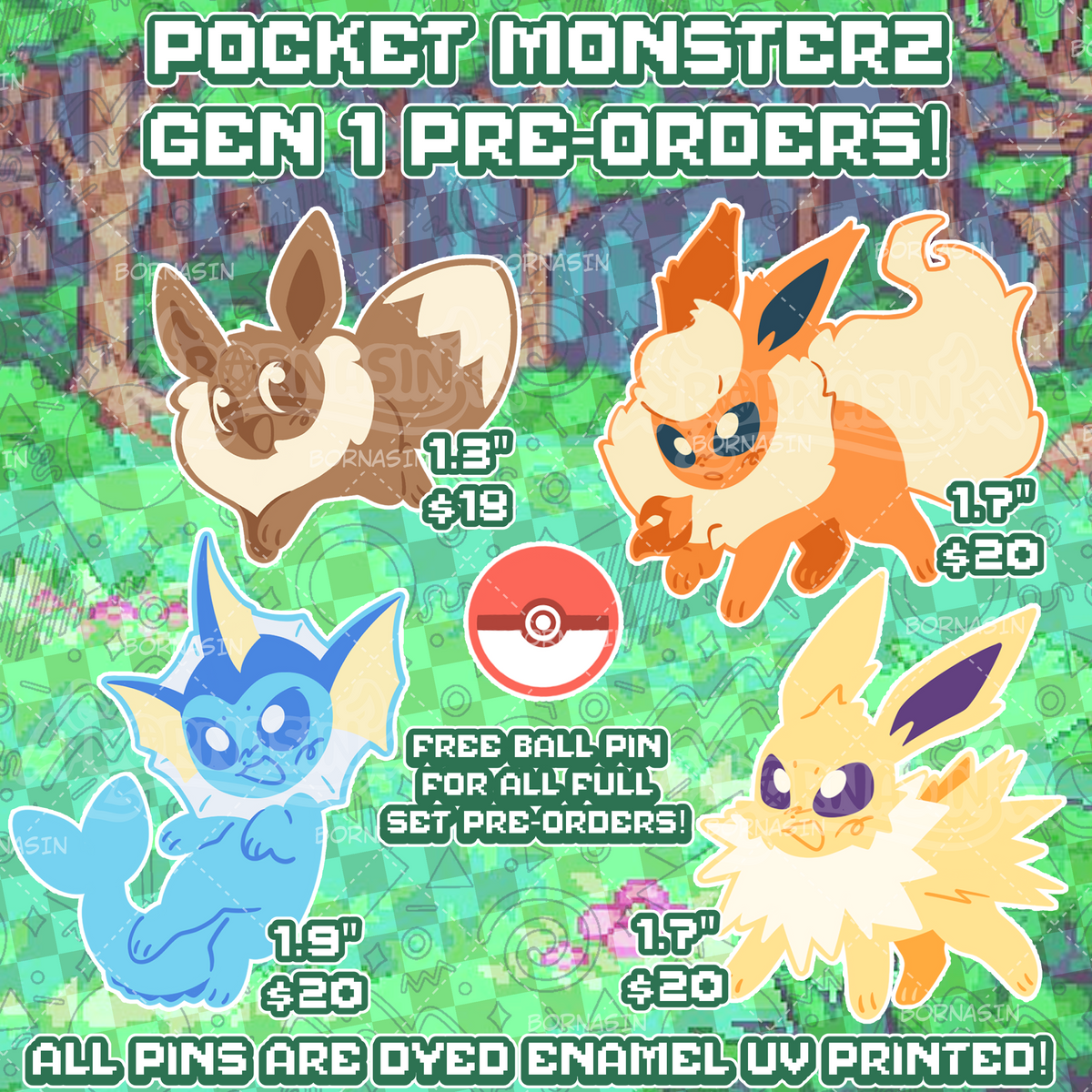 Pocket Monsterz Gen 1 PRE-ORDER