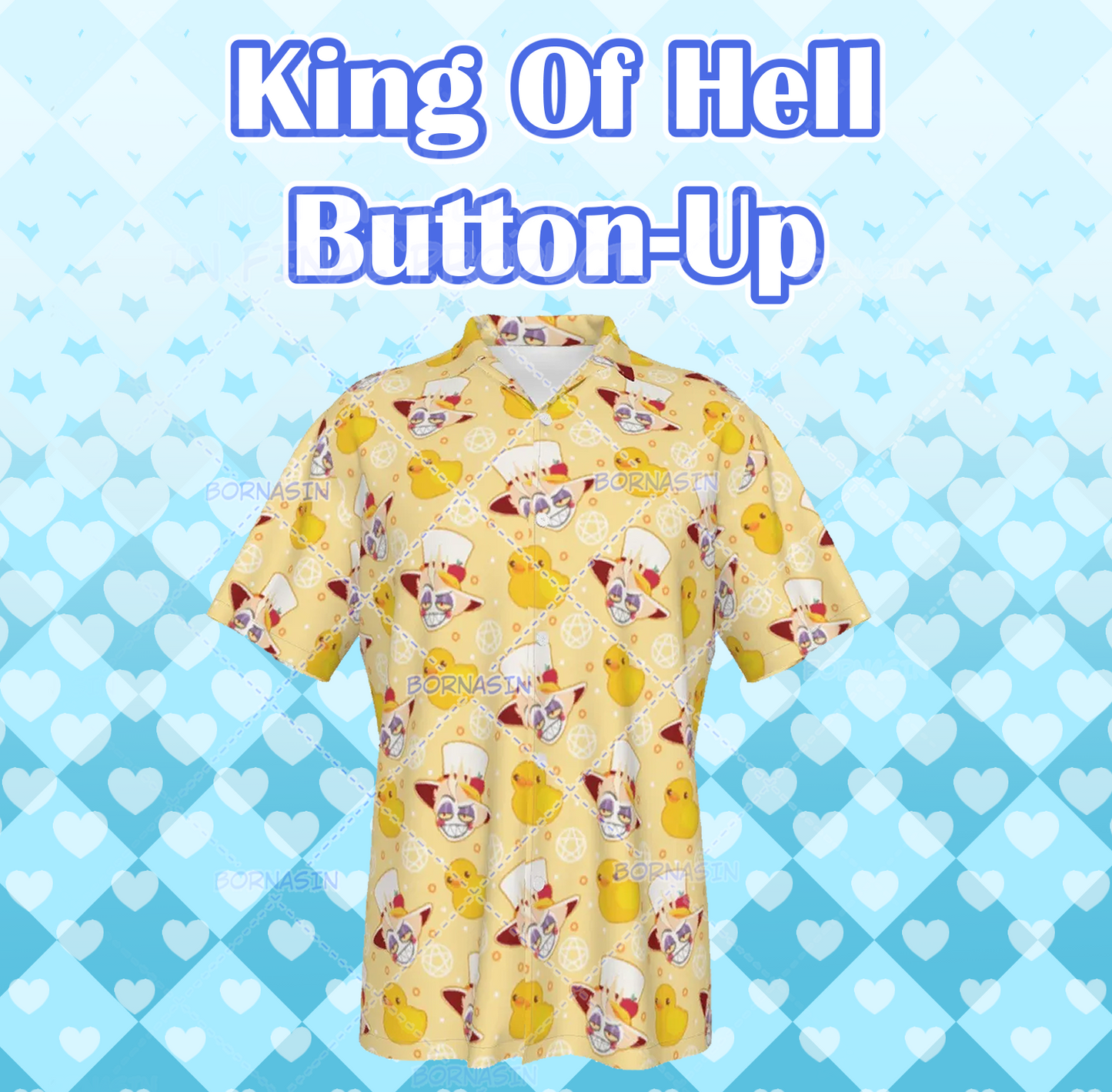King Of Hell Button-Up Shirt