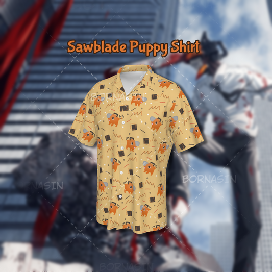 Sawblade Puppy Button Up Shirt