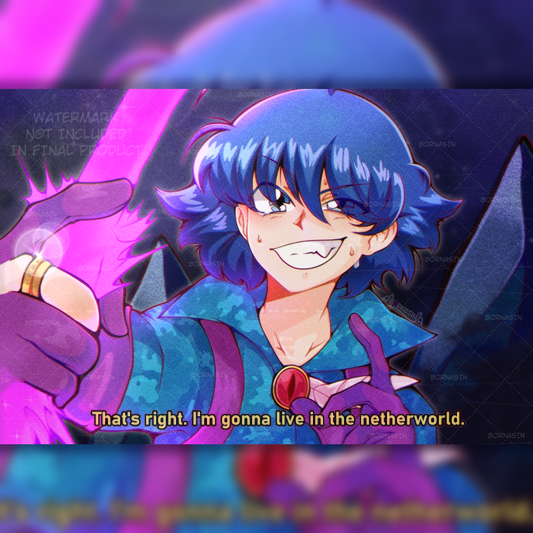 Retro Styled Iruma-Kun Poster