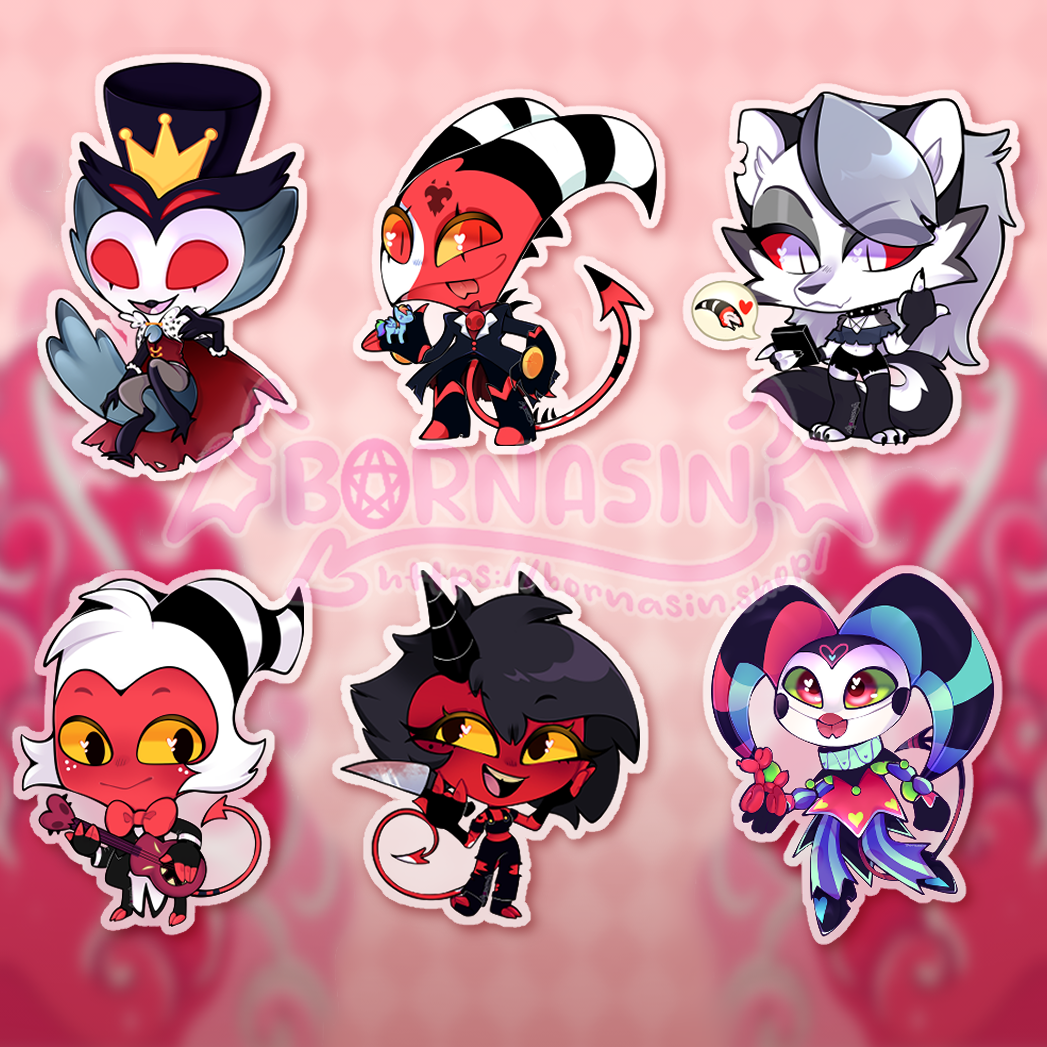 Stabby Demon Fellas Acrylic Charms – Bornasin