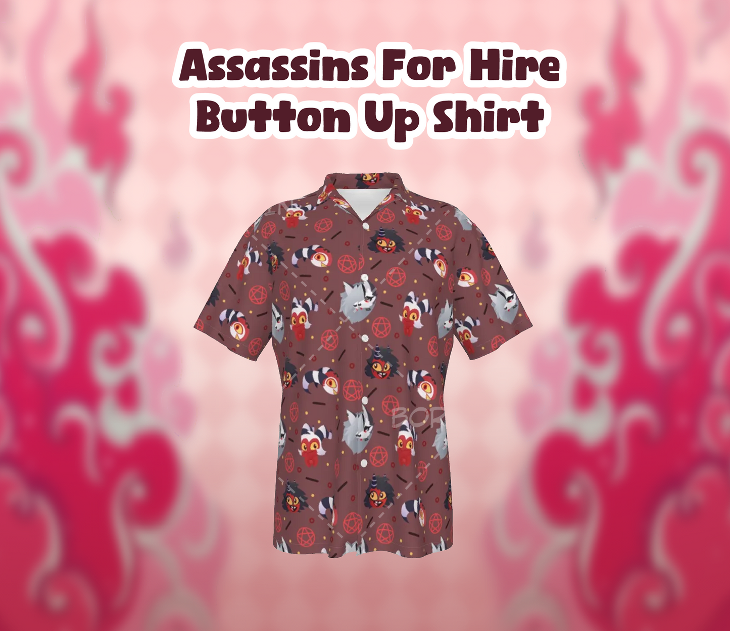 Assassins For Hire Button Up Shirt