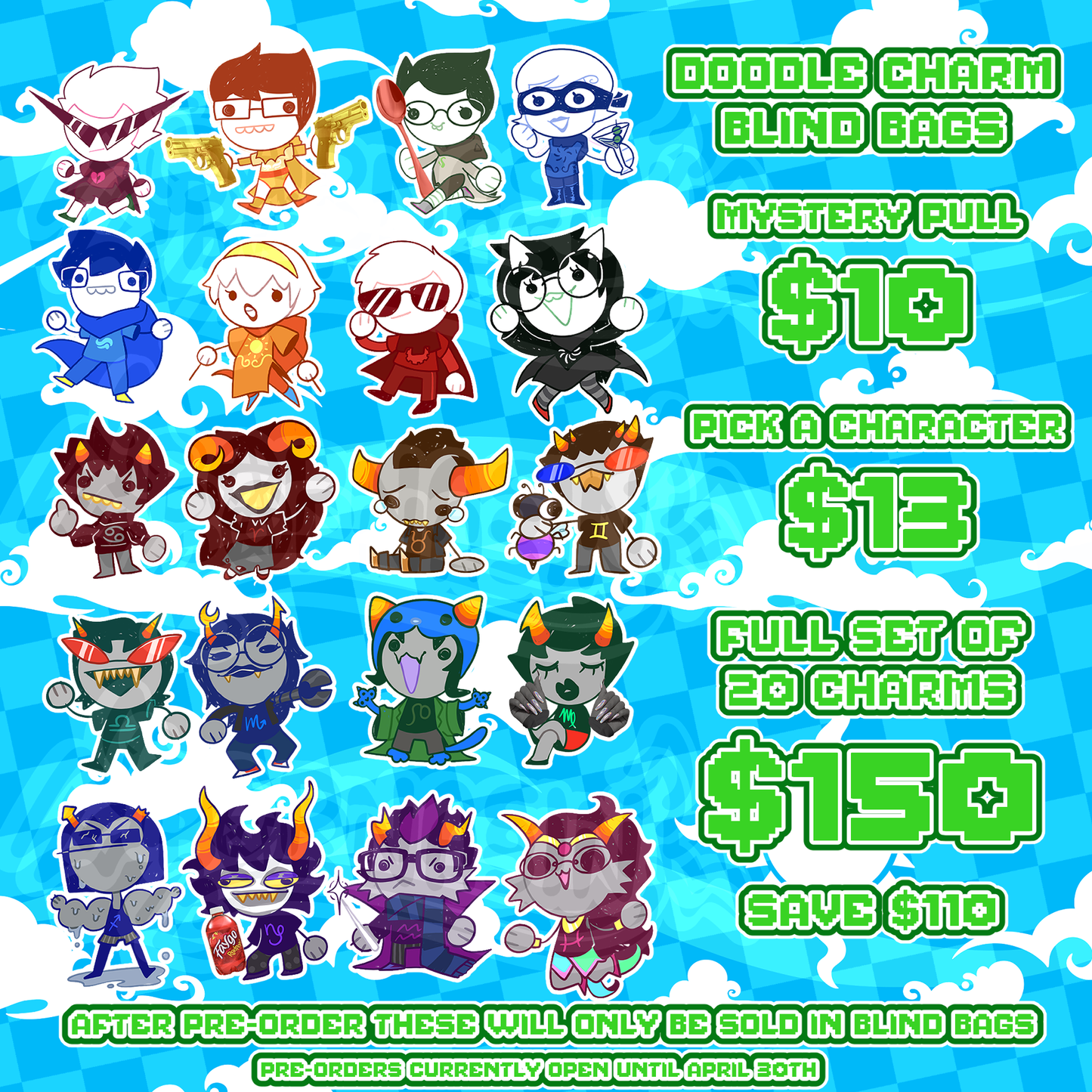 Video Gamerz Silly Doodle Mystery Charms