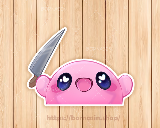 Stabby Baby Holographic Sticker
