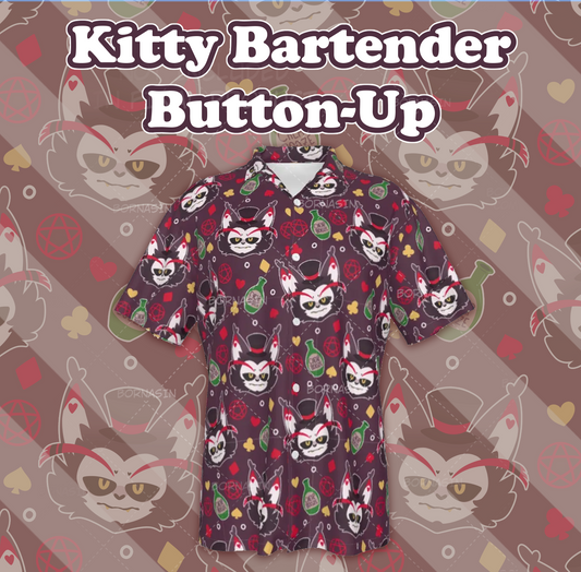 Kitty Bartender Button-Up Shirt