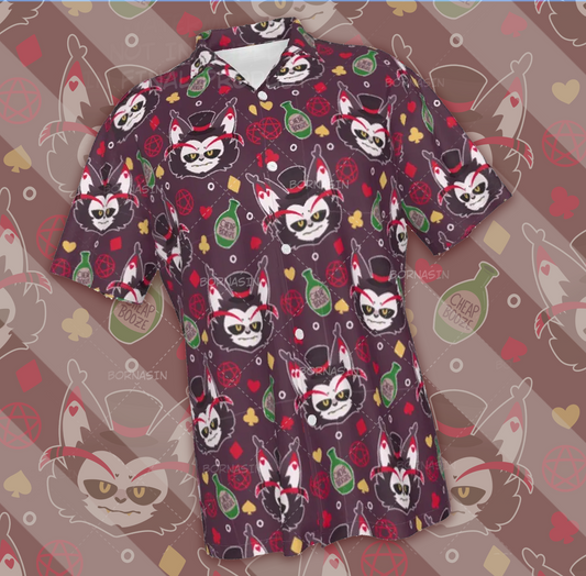 Kitty Bartender Button-Up Shirt