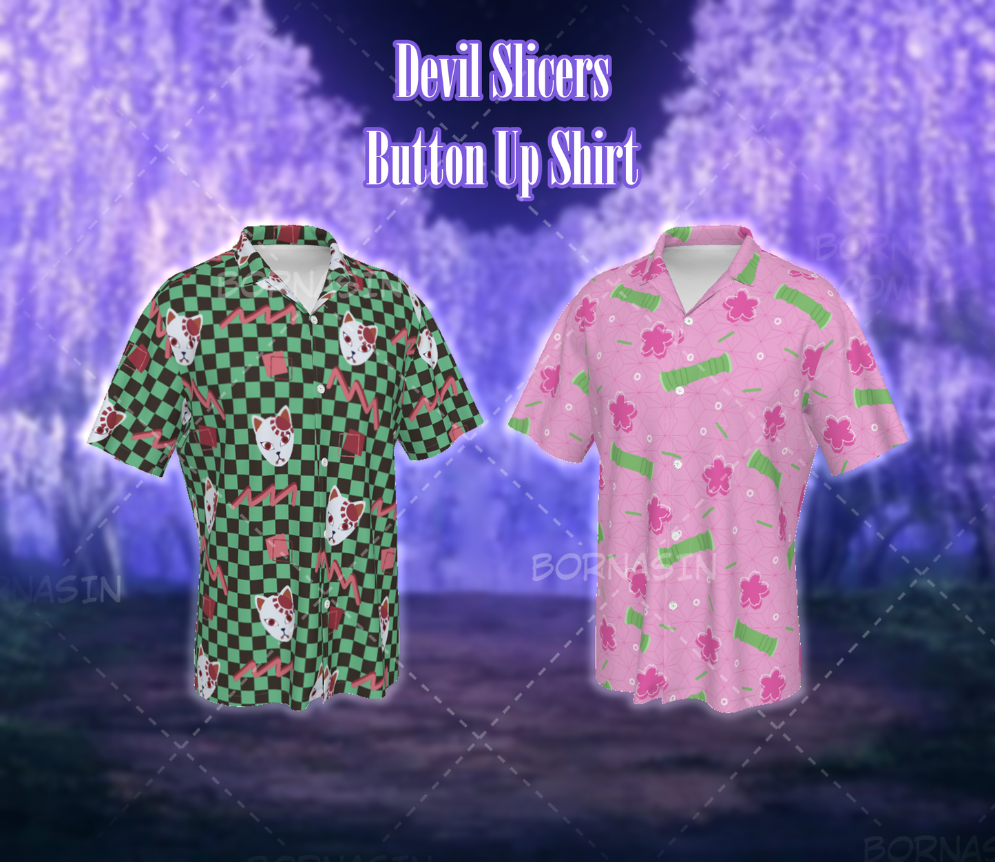 Devil Slicers Button Up Shirts