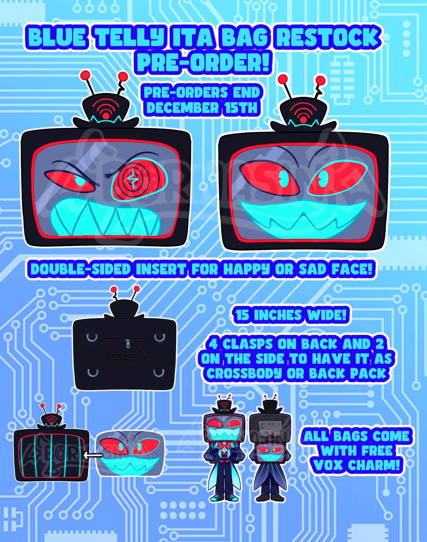 Blue Telly Ita Bag RESTOCK PRE-ORDER