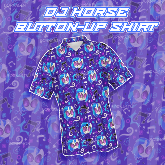 DJ Horse Button-Up Shirt