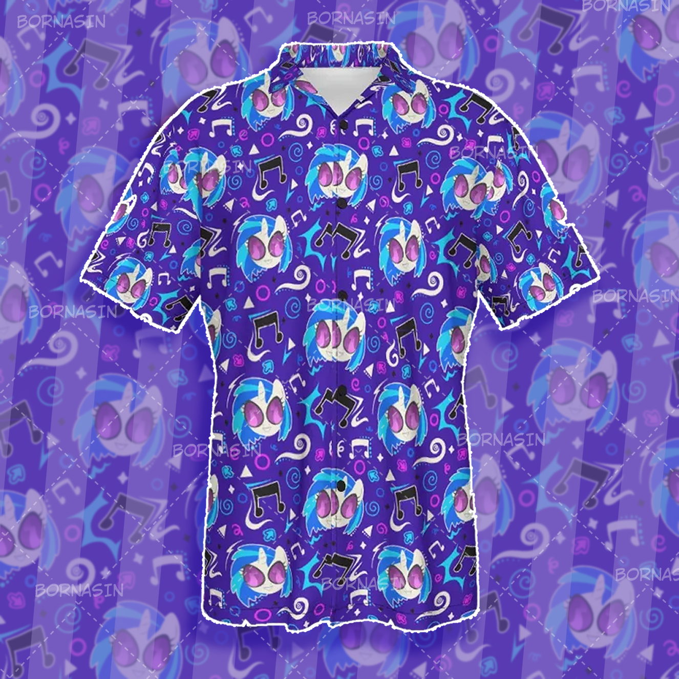 DJ Horse Button-Up Shirt