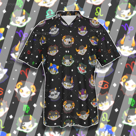 Gamer Trolls Button-Up Shirt