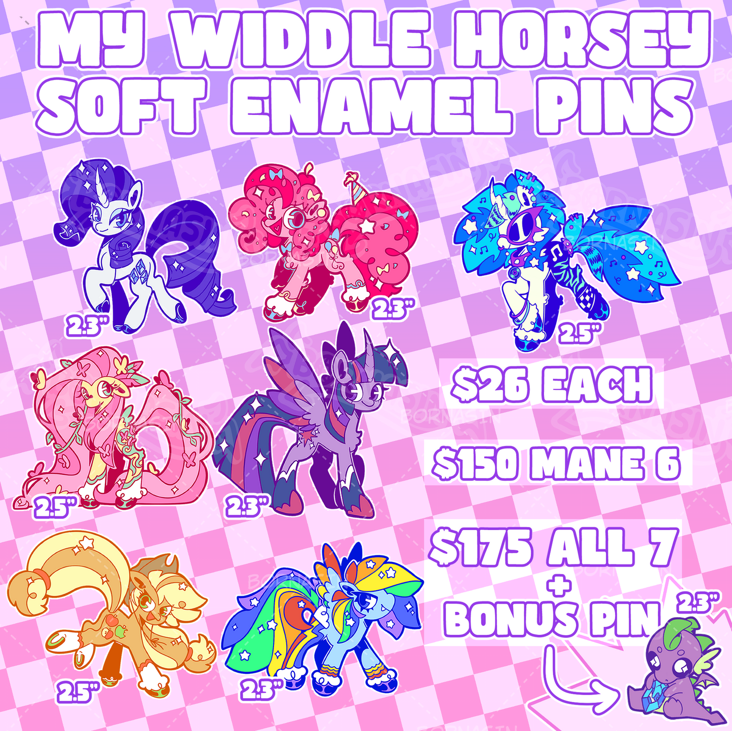 My Widdle Horsey Soft Enamel Pin PRE-ORDER