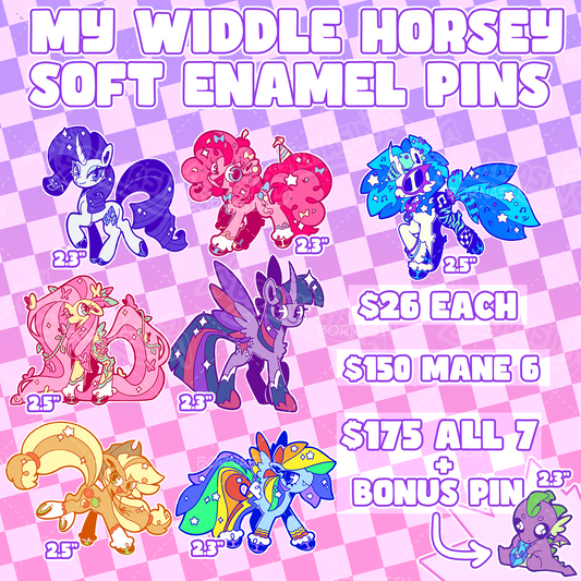 My Widdle Horsey Soft Enamel Pin PRE-ORDER