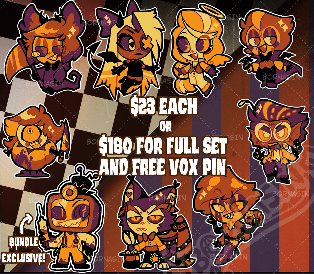 Hazbin Halloween PRE-ORDER Vox Set Exclusive – Bornasin