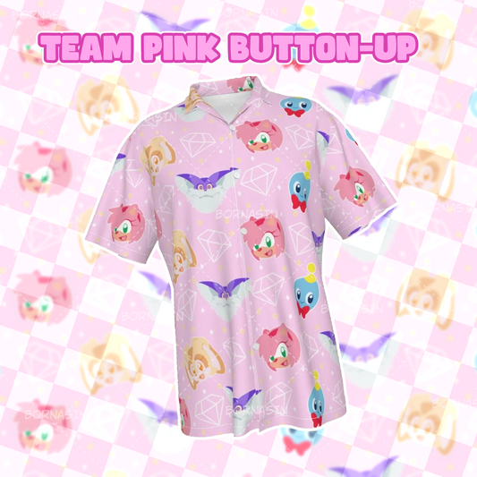 Team Pink Button-Up Shirt