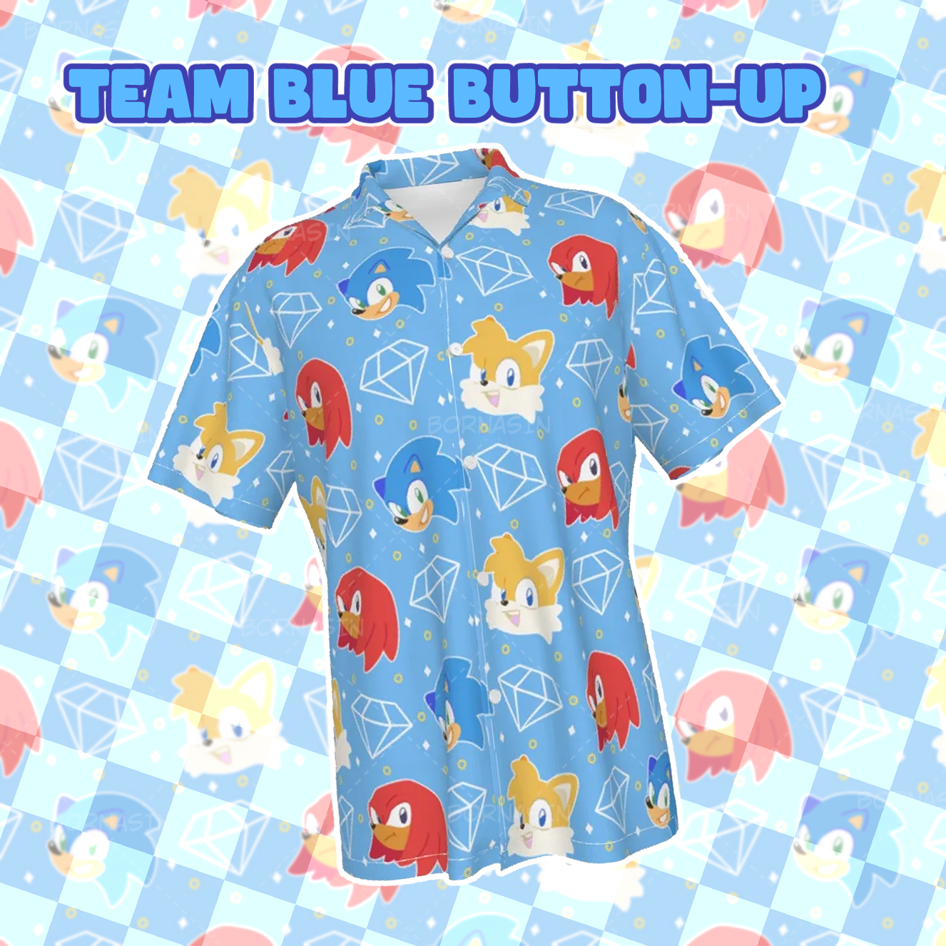 Team Blue Button-Up Shirt