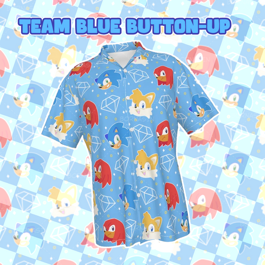 Team Blue Button-Up Shirt
