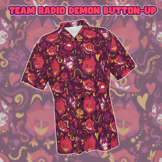 Team Radio Demon Button-Up