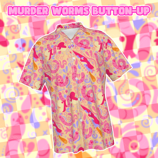Murder Worms Button-Up