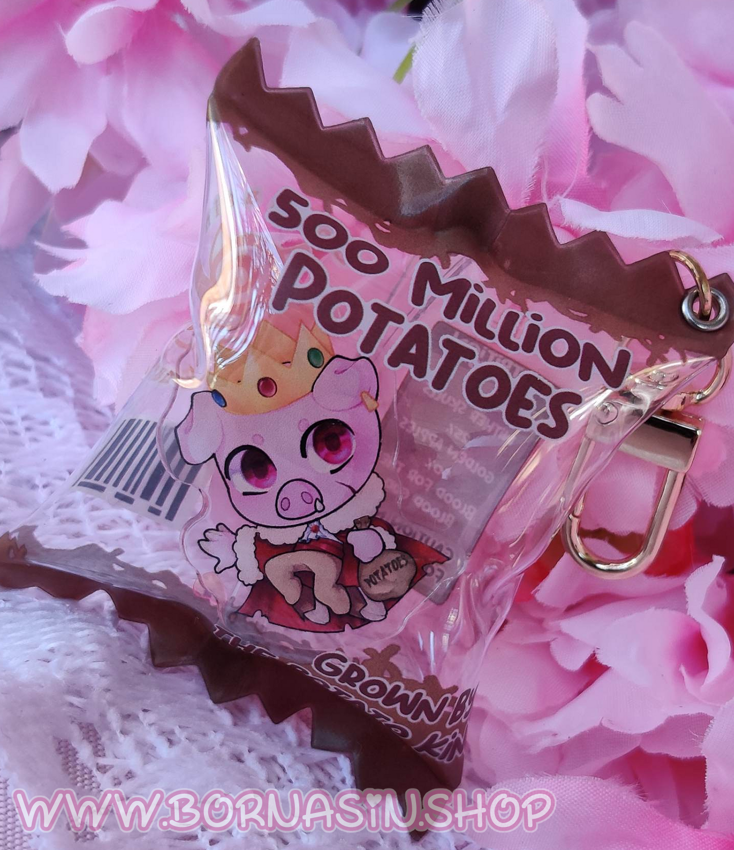 500 Million Potatoes 3d Candy Bag Charm